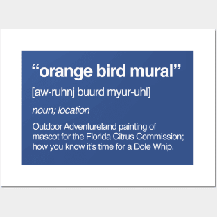 Orange Bird Definition Posters and Art